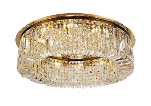 Zula Round Flush Chandelier 12 Light